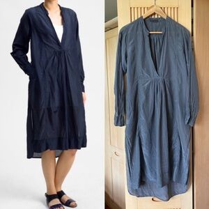 Anthropologie CP shades silk cotton tunic dress grey